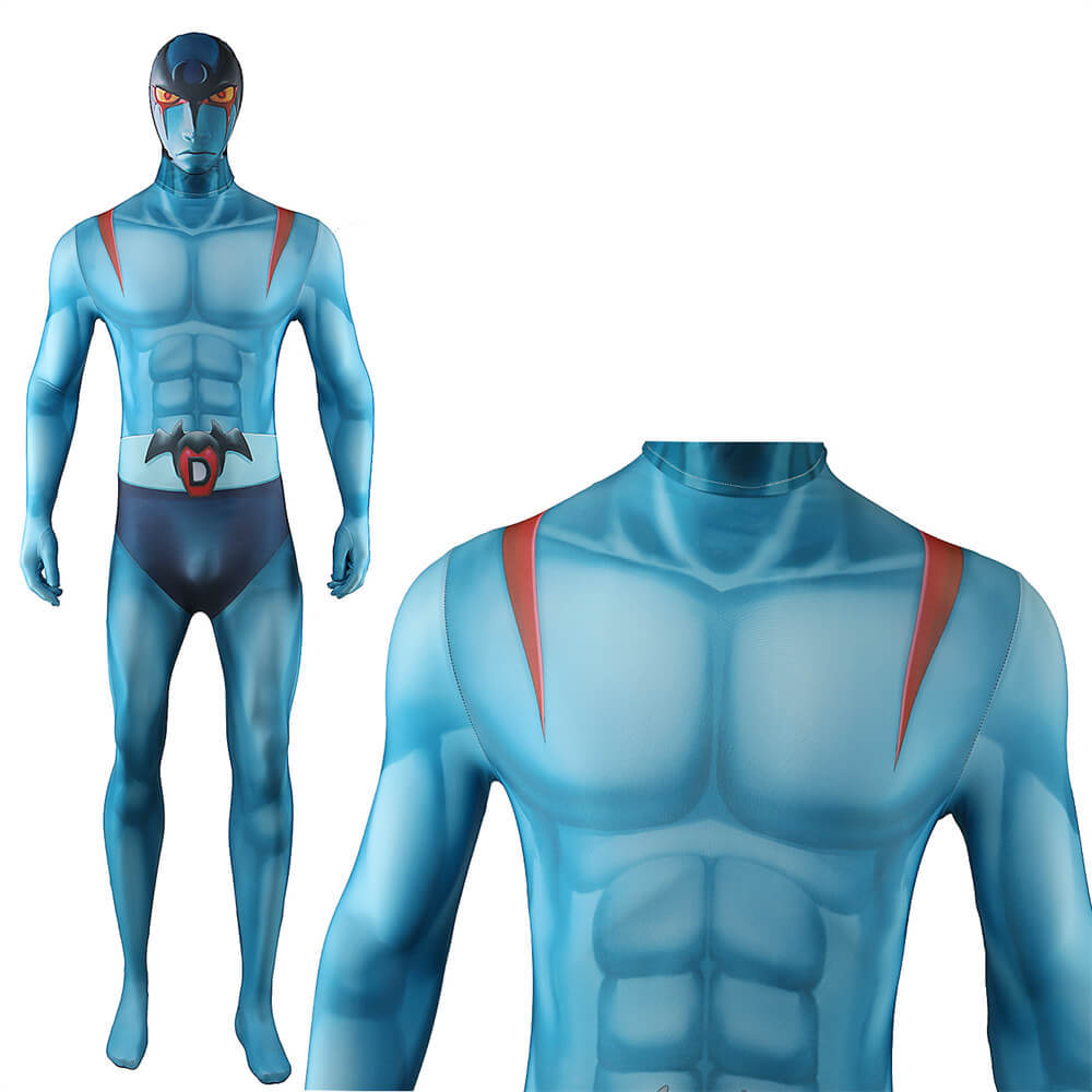 Takerlama Mazinger Z vs. Devilman Devilman Spandex Bodysuit Cosplay Costume Mask Adults Kids