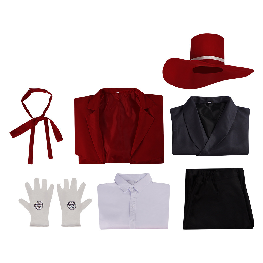 Takerlama Hellsing Alucard Cosplay Costume Red Coat Vest