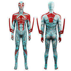 Takerlama Spiderman 2099 New Suit Across the Spider-Verse Cosplay Costume Blue