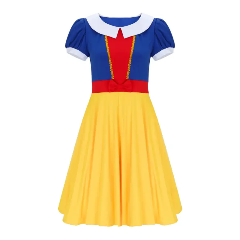 Takerlama Disney Snow White Twirl Dress Yellow Blue