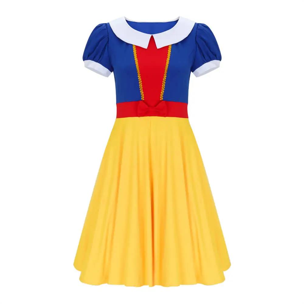 Takerlama Disney Snow White Twirl Dress Yellow Blue Takerlama Disney Snow White Twirl Dress Yellow Blue