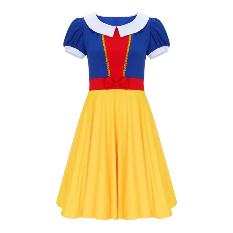 Takerlama Disney Snow White Twirl Dress Yellow Blue