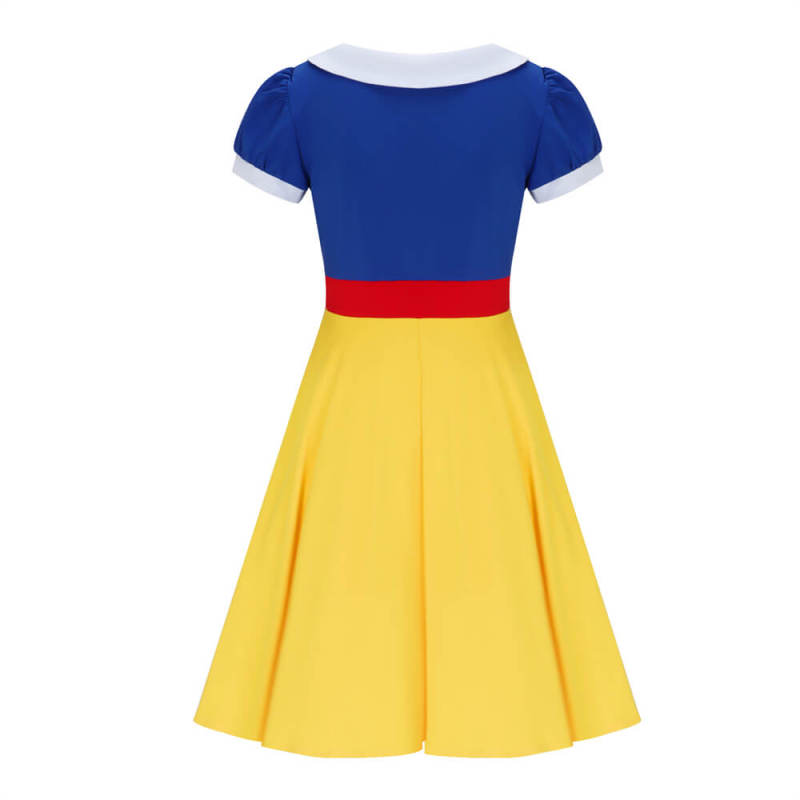 Takerlama Disney Snow White Twirl Dress Yellow Blue