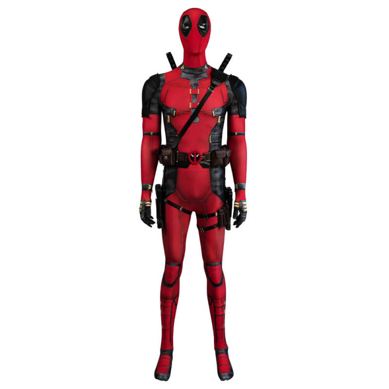 Takerlama Deadpool & Wolverine Wade Wilson Cosplay Costume Deadpool Printed Jumpsuit