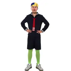 El Chavo Del Ocho Quico Kiko Cosplay Costume Mexican TV Series Fancy Dress In Stock Takerlama