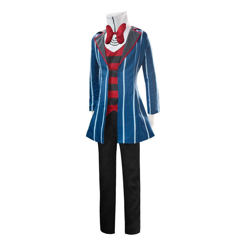 Takerlama Hazbin Hotel Vox Cosplay Costume Blue Coat Outfits