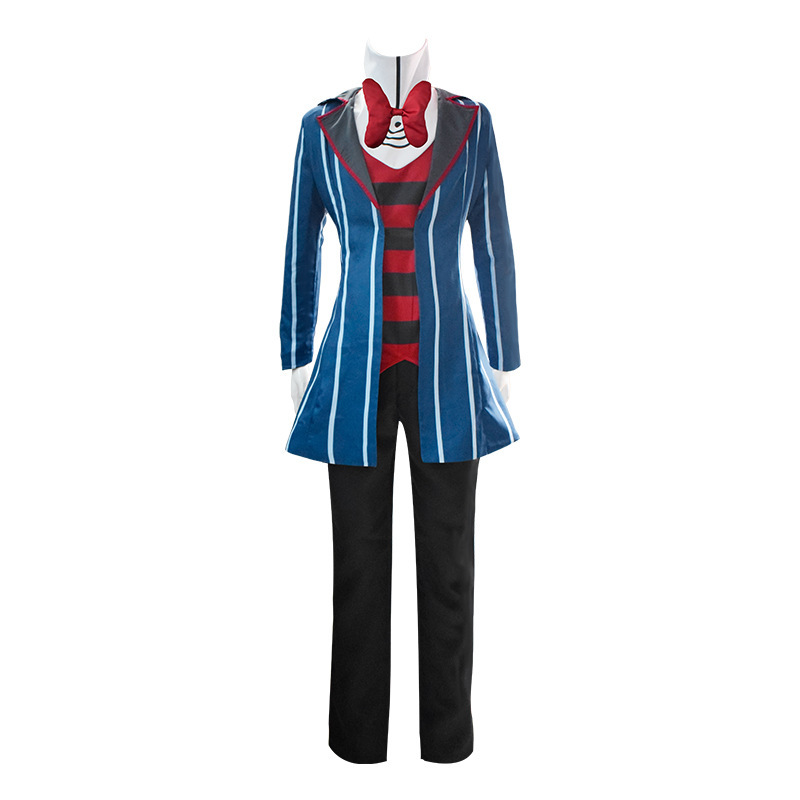 Takerlama Hazbin Hotel Vox Cosplay Costume Blue Coat Outfits