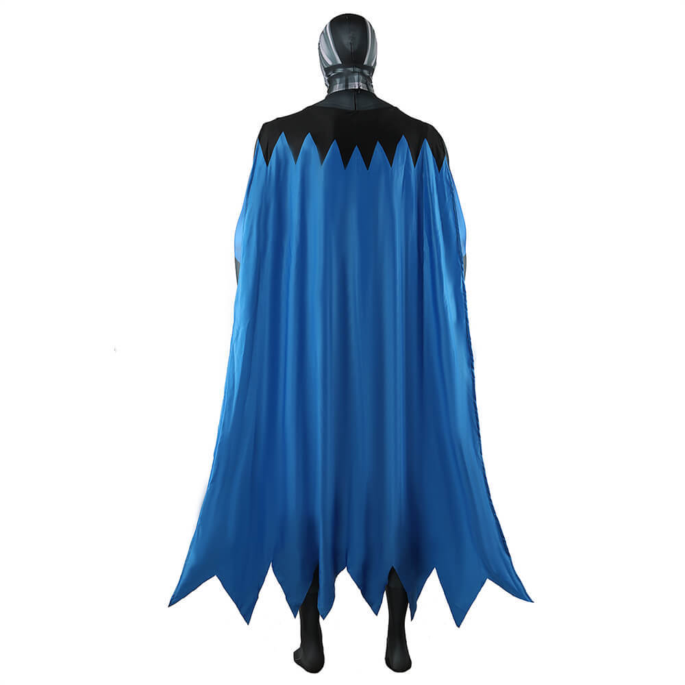 Takerlama Owlman Forever Evil Cosplay Costume Thomas Wayne, Jr Jumpsuit Cloak Blue