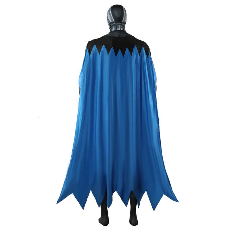 Takerlama Owlman Forever Evil Cosplay Costume Thomas Wayne, Jr Jumpsuit Cloak Blue