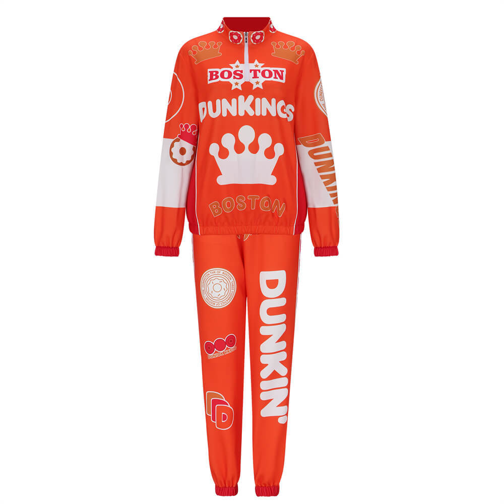Takerlama Super Bowl Dunkin Donuts Tracksuit Cosplay Costume Unisex