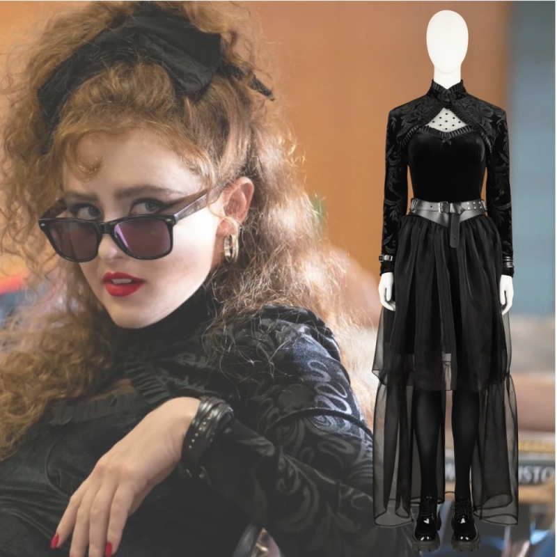 Takerlama Lisa Frankenstein 2024 Lisa Halloween Cosplay Costume Black Movie Outfits