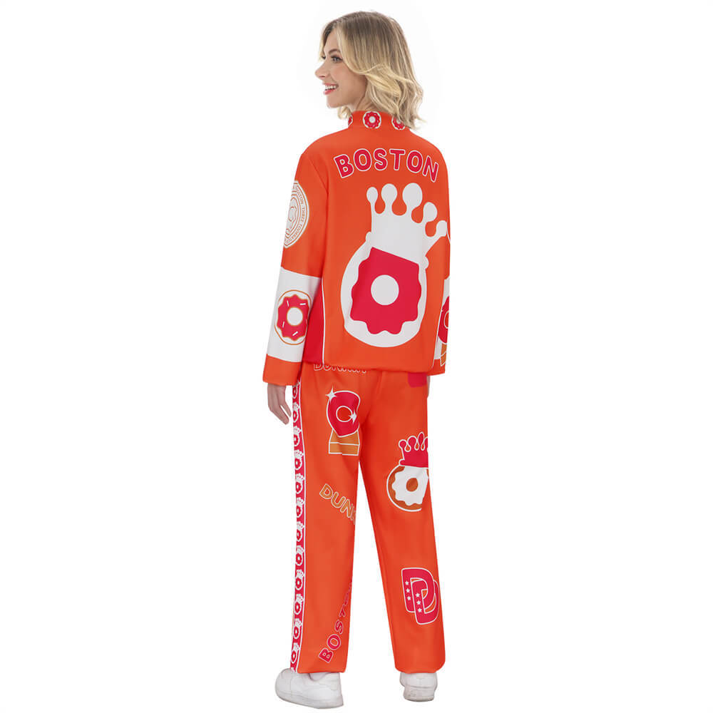 Takerlama Super Bowl Dunkin Donuts Tracksuit Cosplay Costume Unisex