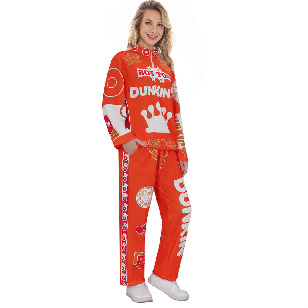 Takerlama Super Bowl Dunkin Donuts Tracksuit Cosplay Costume Unisex
