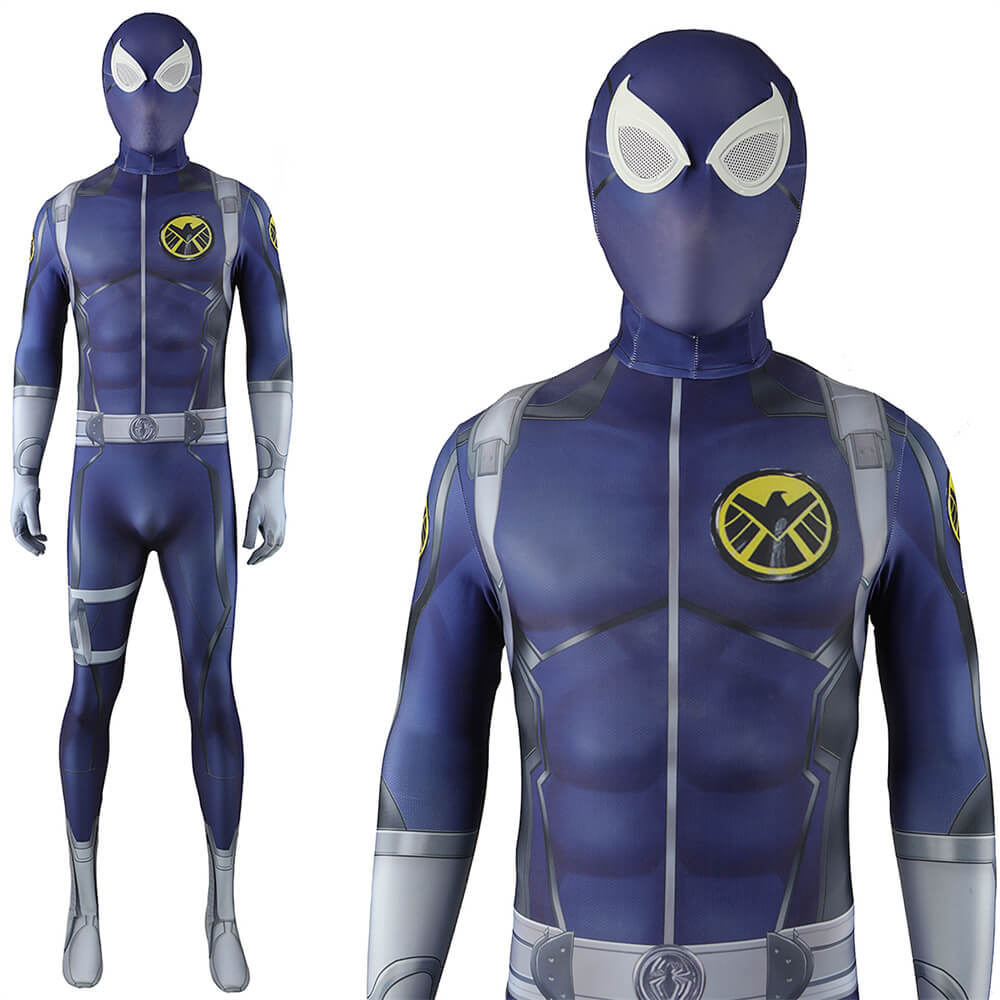 Spider-Man 2 PS5 Miles Morales Agent of S.H.I.E.L.D. Cosplay Costume Mask Custom-Made Kids Adult Takerlama