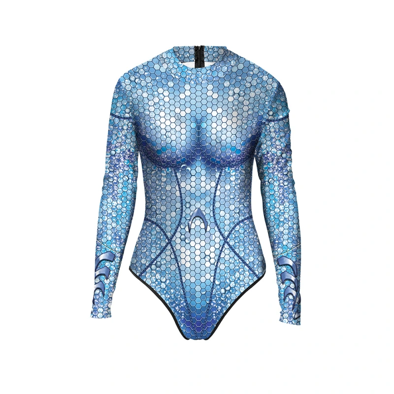 Women Aquaman Queen Atlanna One Piece Print Swimsuit