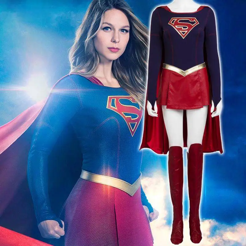 Takerlama Supergirl Kara Zor-El Cosplay Costume