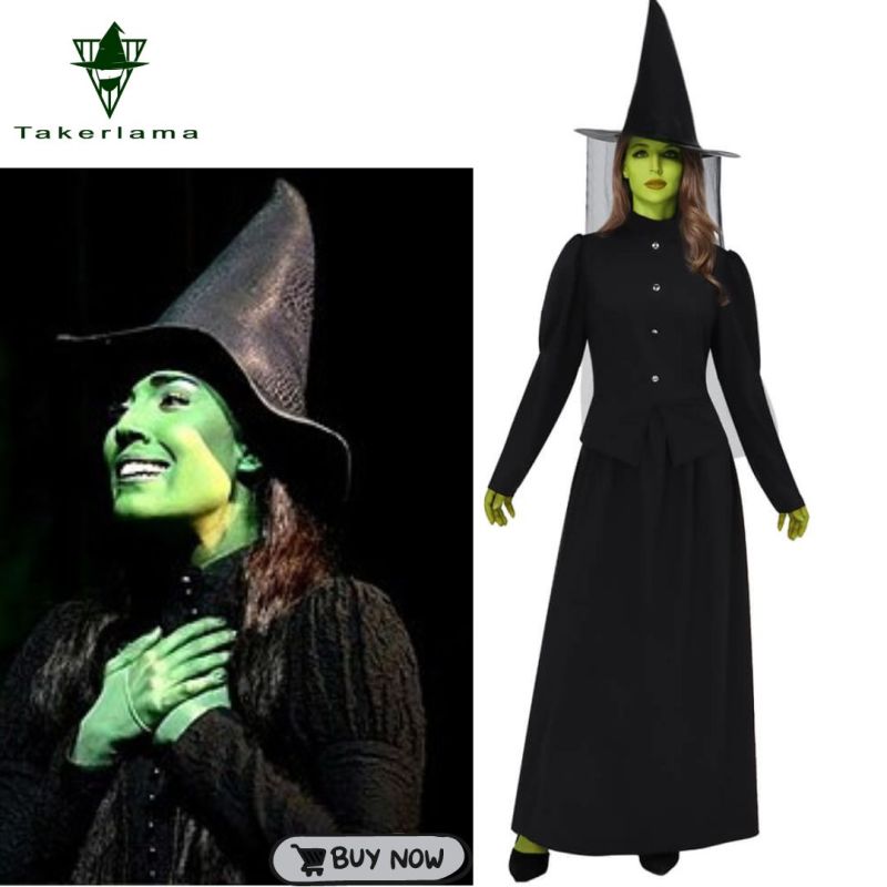 Takerlama The Wizard of Oz Wicked Witch of the West Halloween Cosplay Costume