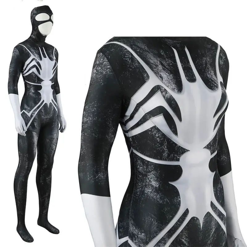 Madame Web Ezekiel Sims Cosplay Costume Jumpsuit Mask Takerlama