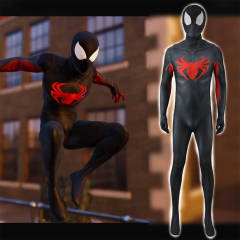 Spider-Man Remastered Midnight Spider Symbiote Suit Halloween Cosplay Costume Takerlama