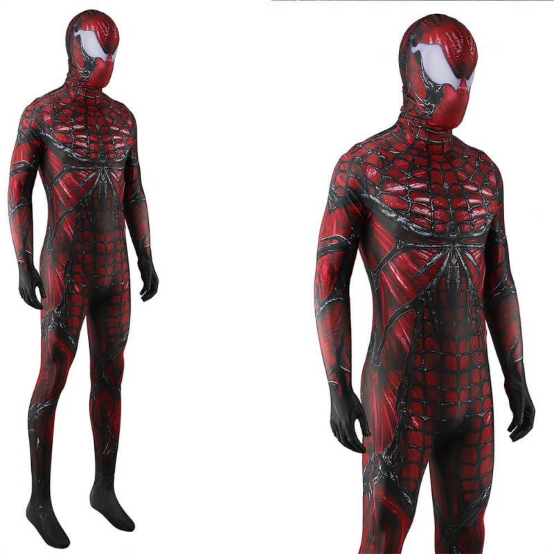 Marvel's Spider-Man 2 Absolute Carnage Suit PS5 Cosplay Costume Red Black Takerlama
