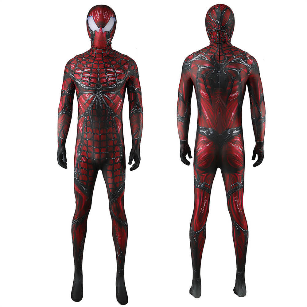 Marvel's Spider-Man 2 Absolute Carnage Suit PS5 Cosplay Costume Red Black Takerlama