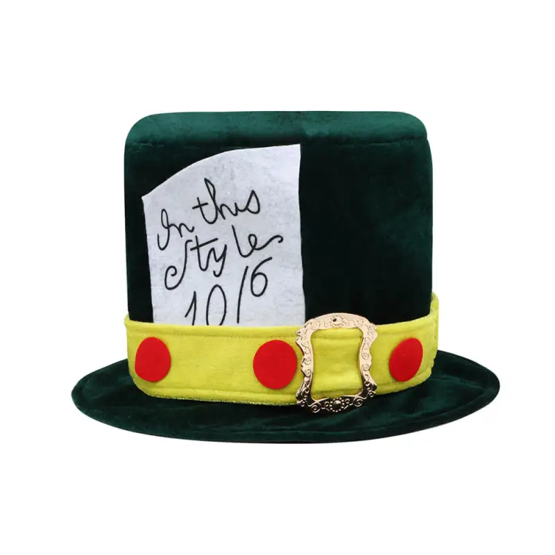 Alice's Adventures in Wonderland Mad Hatter Costume Hat for Adults Takerlama