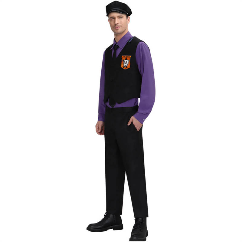 Takerlama FNAF Purple Guy William Afton Cosplay Costume Five Nights at Freddy's Movie