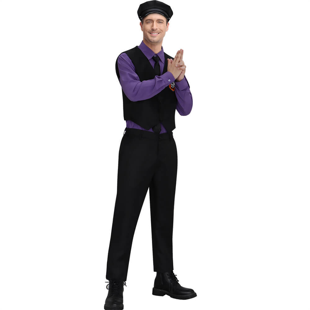 Takerlama FNAF Purple Guy William Afton Cosplay Costume Five Nights at Freddy's Movie