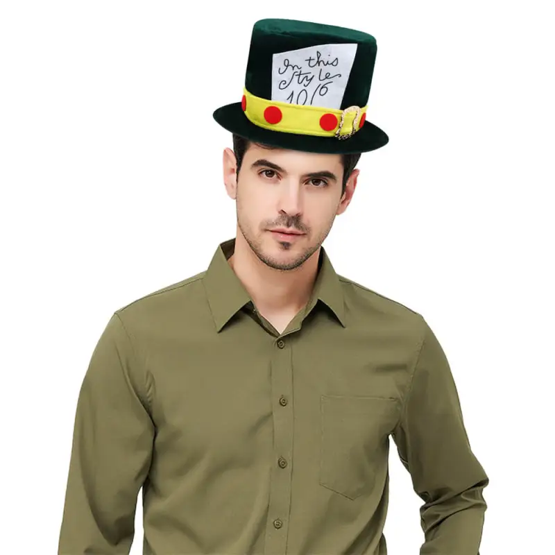 Alice's Adventures in Wonderland Mad Hatter Costume Hat for Adults Takerlama