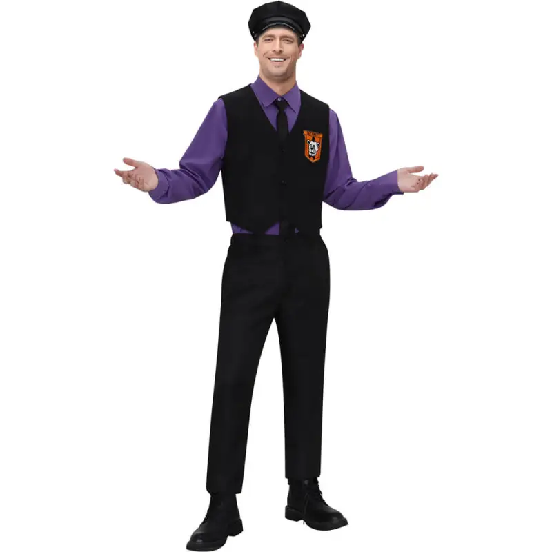 Takerlama FNAF Purple Guy William Afton Cosplay Costume Five 