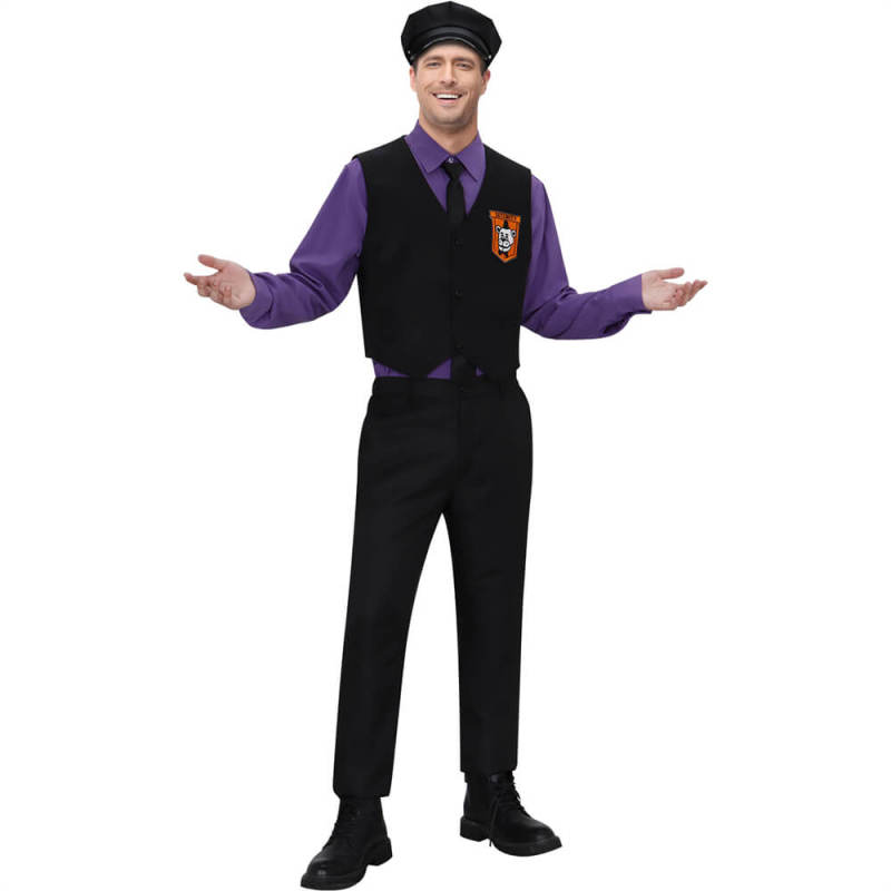 Takerlama FNAF Purple Guy William Afton Cosplay Costume Five Nights at Freddy's Movie