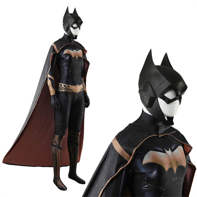 Gotham Knights Batgirl Costume Superhero Cosplay Batwoman Jumpsuit-Takerlama