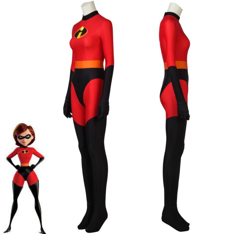 Incredibles 2 Elastigirl Helen Parr Cosplay Costume Superheroine Bodysuit Mask Takerlama