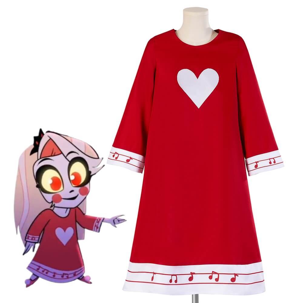Kids Hazbin Hotel Charlie Morningstar Fancy Dress Full Demon Cosplay Costume Takerlama