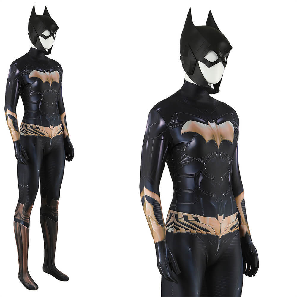 Gotham Knights Batgirl Costume Superhero Cosplay Batwoman Jumpsuit-Takerlama