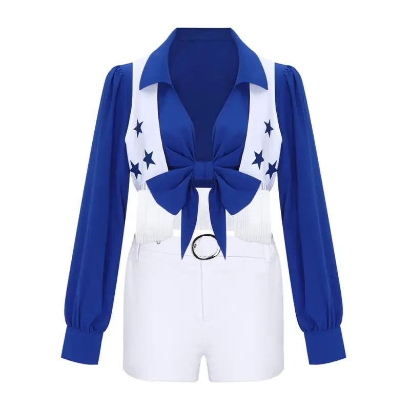 Takerlama Dallas Cowboys Cheerleader Uniform Women Team Cosplay Costume