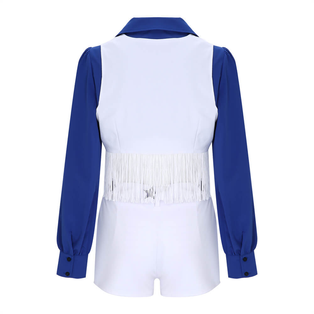 Takerlama Dallas Cowboys Cheerleader Uniform Women Team Cosplay Costume