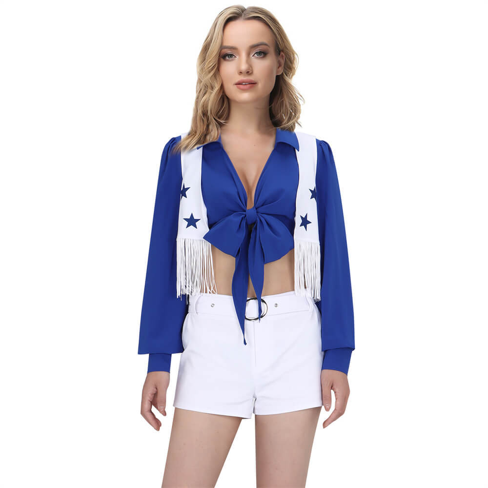 Takerlama Dallas Cowboys Cheerleader Uniform Women Team Cosplay Costume