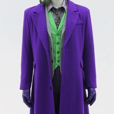 Deluxe Batman Dark Knight Joker Costume Heath Ledger Purple Suit Takerlama