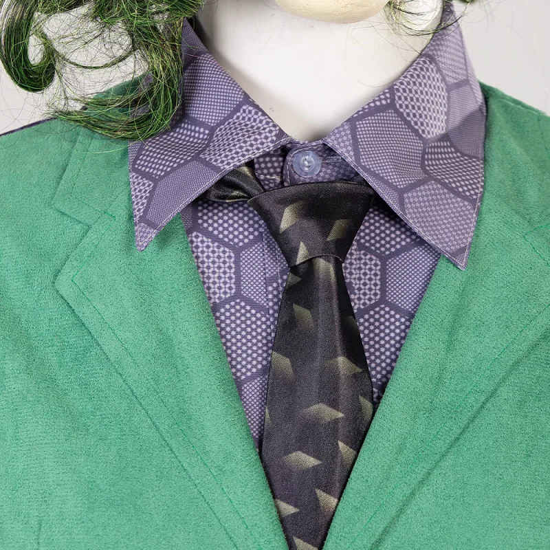 Deluxe Batman Dark Knight Joker Costume Heath Ledger Purple Suit Takerlama