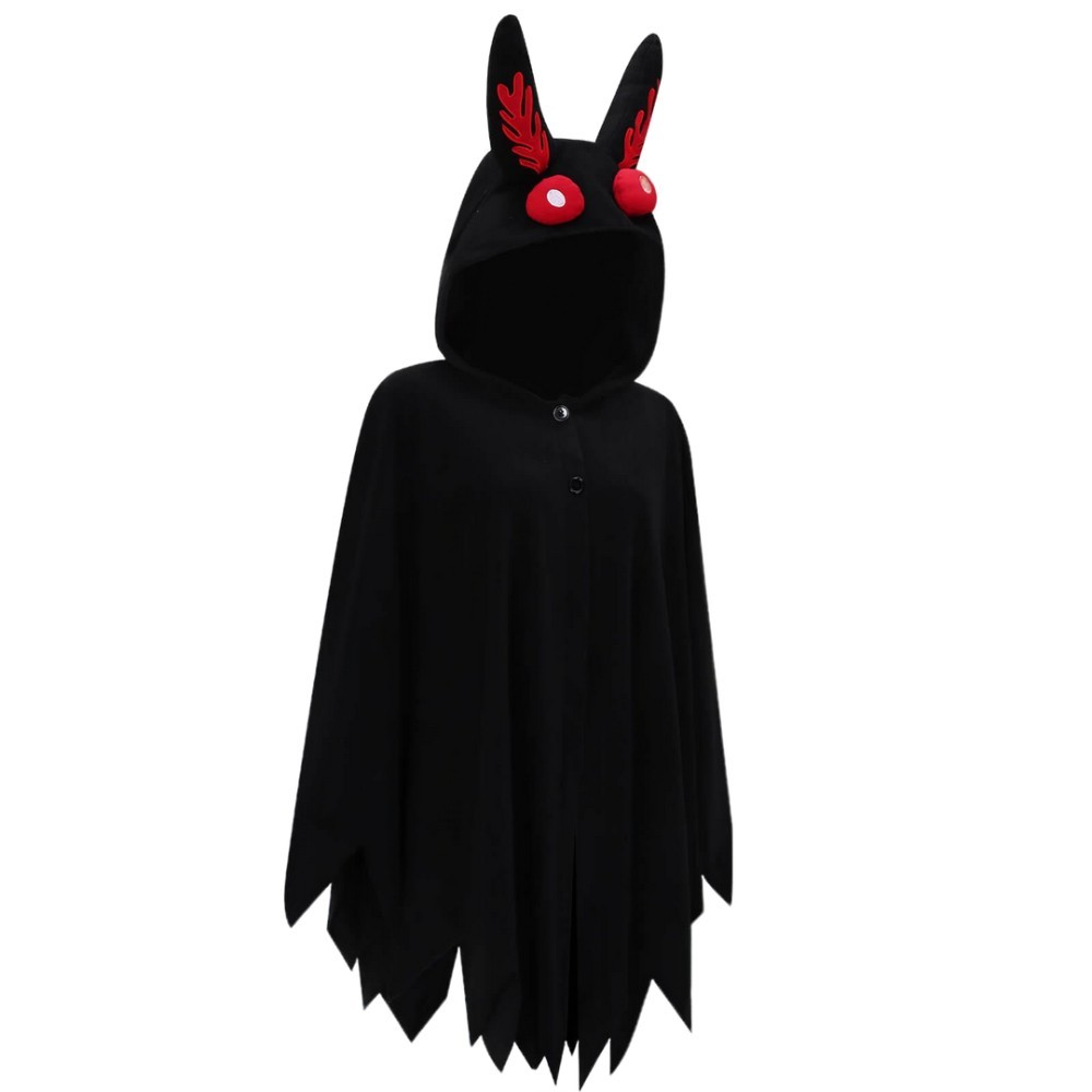 Takerlama Mothman Cosplay Costume Hooded Cape Christmas Party Unisex