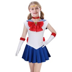Tsukino Usagi Serena Cosplay Costume Princess Serenity Dress Child Girls Takerlama
