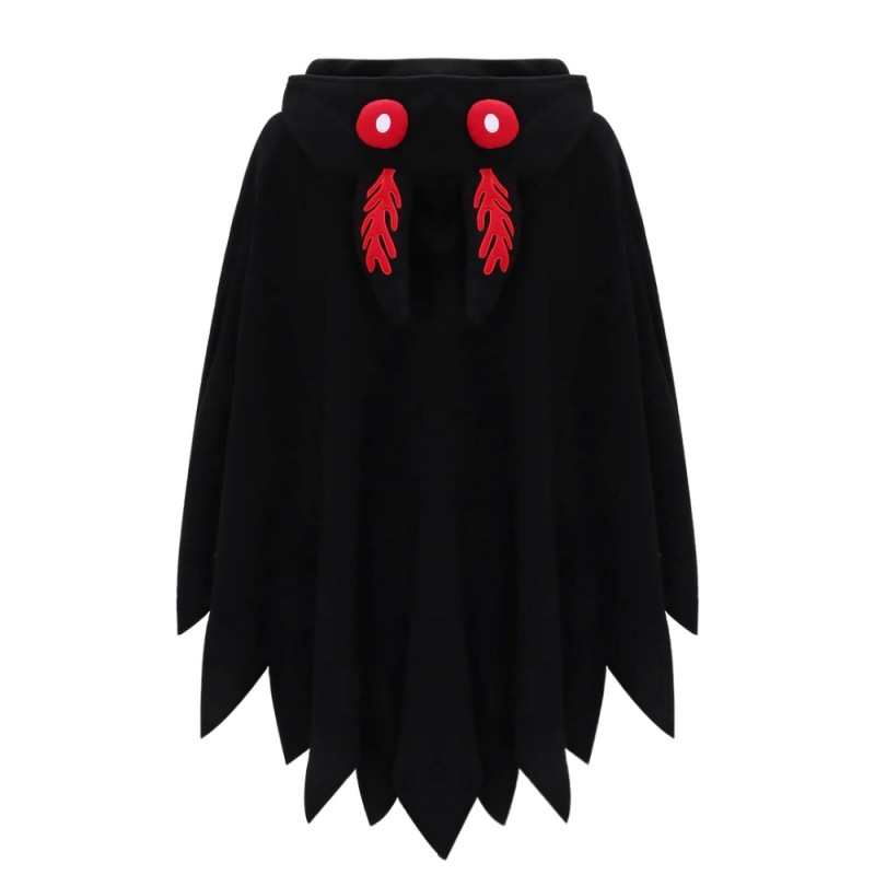 Takerlama Mothman Cosplay Costume Hooded Cape Christmas Party Unisex