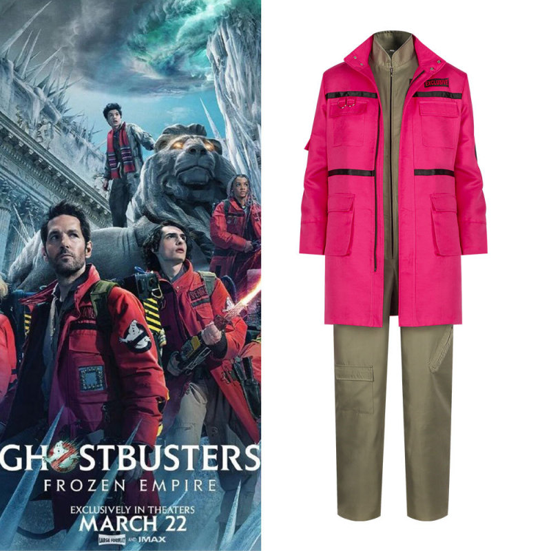 Takerlama Ghostbusters: Frozen Empire's Red Parka and Engineering Uniform Grooberson Cosplay Costume