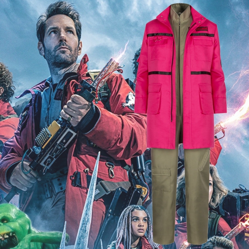 Takerlama Ghostbusters: Frozen Empire's Red Parka and Engineering Uniform Grooberson Cosplay Costume