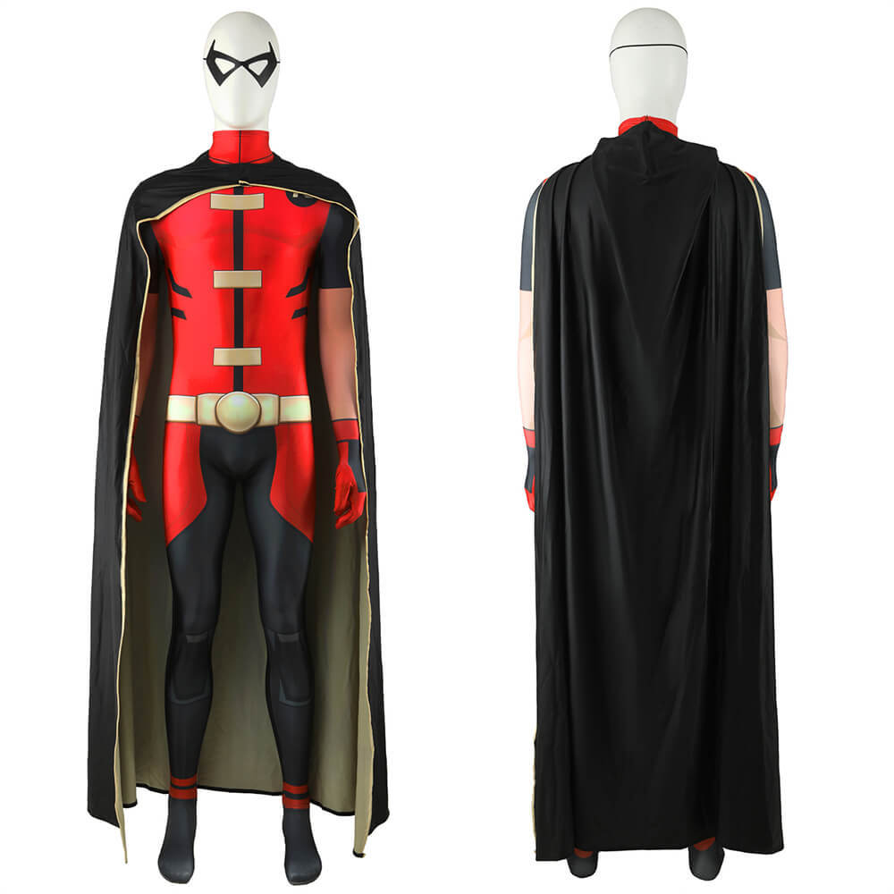 Young Justice Robin Tim Drake Cosplay Costume Adults Kids Takerlama