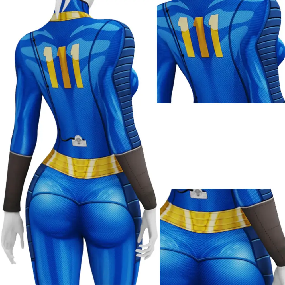 Takerlama Fallout 4 Vault 111 Cosplay Costume Jumpsuit Women Men Kids Takerlama Fallout 4 Vault 111 Cosplay Costume Jumpsuit Women Men Kids