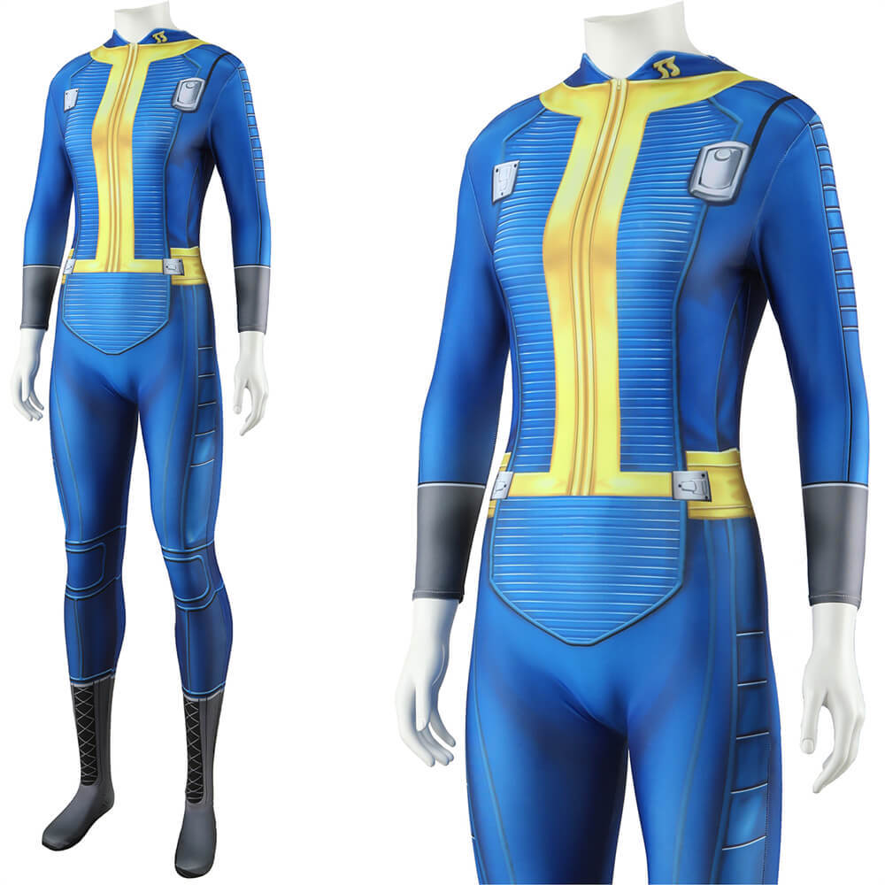 Fallout TV Lucy Jumpsuit Vault 33 Cosplay Costume Women Men Kids Takerlama