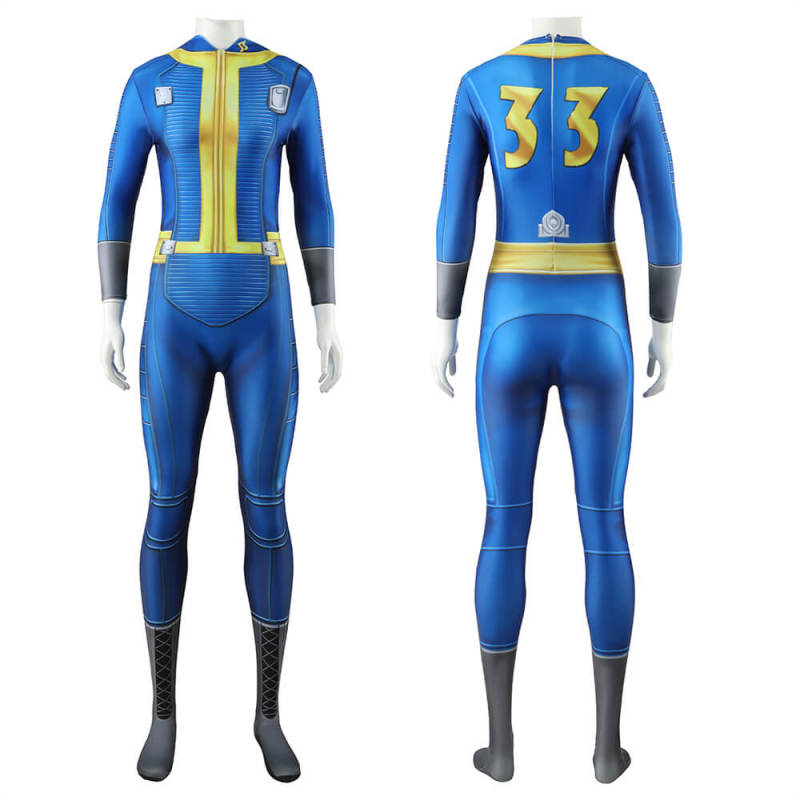 Fallout TV Lucy Jumpsuit Vault 33 Cosplay Costume Women Men Kids Takerlama