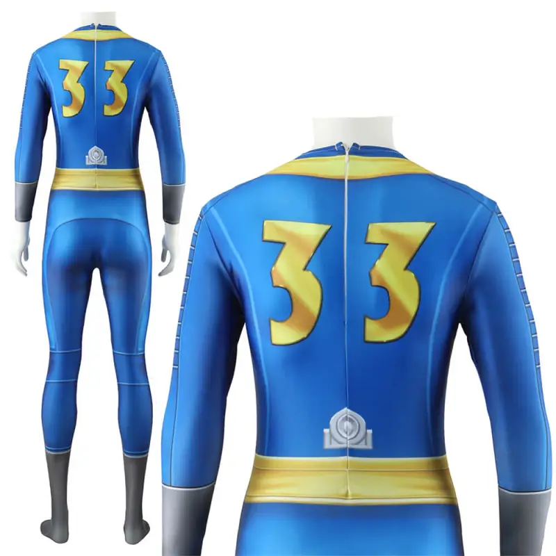 Fallout TV Lucy Jumpsuit Vault 33 Cosplay Costume Women Men Kids Takerlama